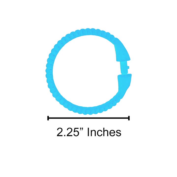 home mart goods - Wholesale Shower curtain rod/hooks - Blue Premium Plastic Shower Curtain Hooks Rings1