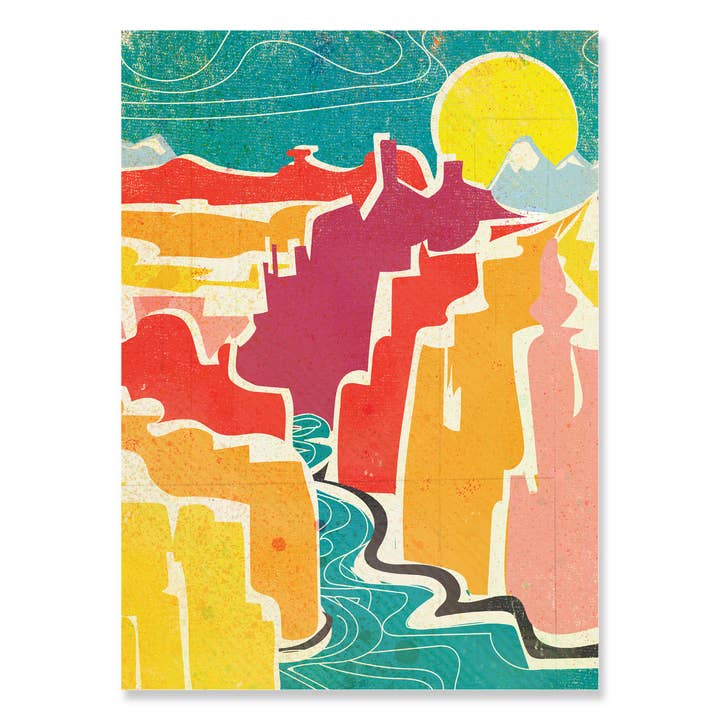 30521 Postcard 5x7 River Road for wholesale by Erthpeople