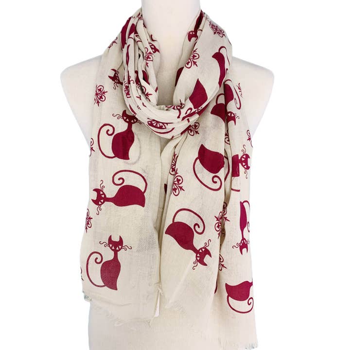 JC Sunny Fashion - Vendita all'ingrosso Sciarpa - Donna - Sciarpa a forma di gatto in 7 colori JC021247