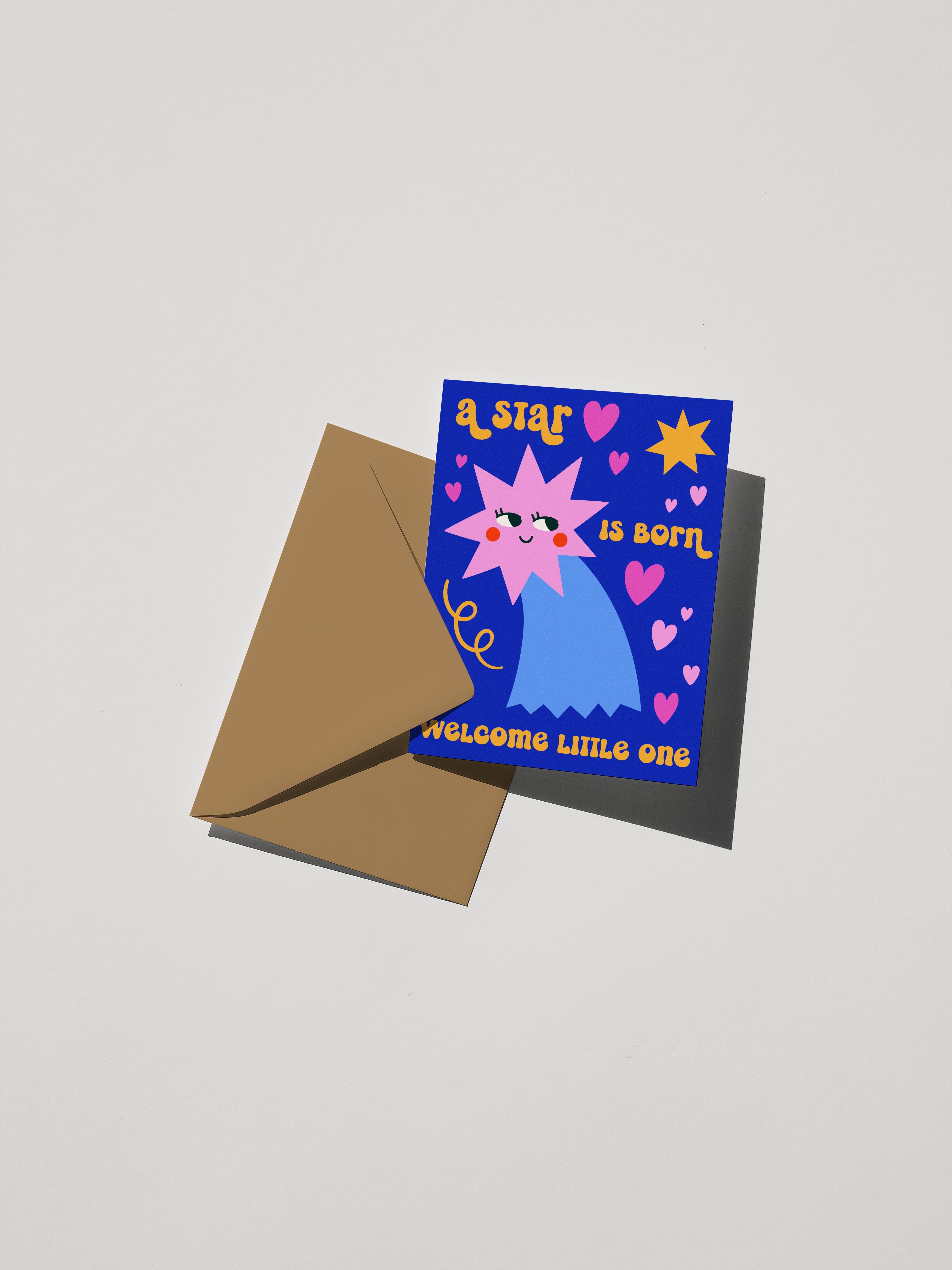 Soko Says - Wholesale Baby Card - A Star is Born Card1