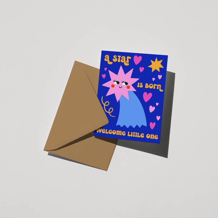 Soko Says - Wholesale Baby Card - A Star is Born Card1