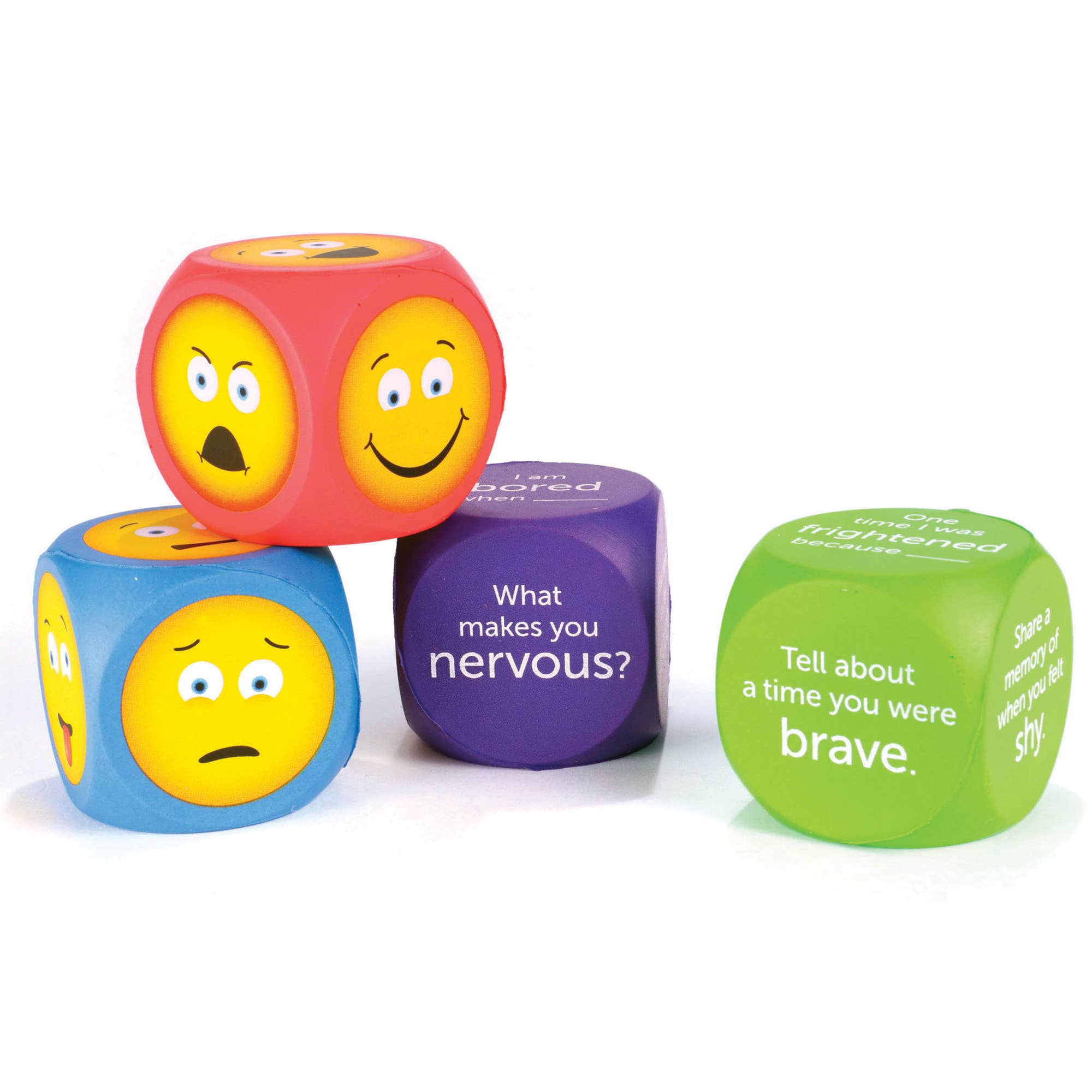 Learning Resources - Wholesale Toy Set - Kids - Emotion Cubes Set Of 4 (Questions And Emoji)3