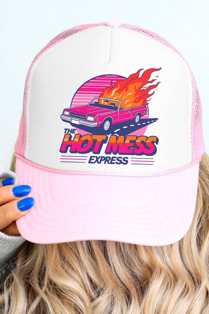 Wholesale Accessory Market - Wholesale Trucker Hat - Women's - Hot Mess Express Otto Trucker Hat with Foam Front