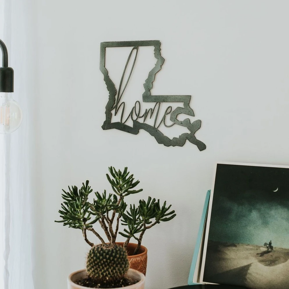 Keystone Steel Co. - Wholesale Sign - Louisiana Script Home Sign1