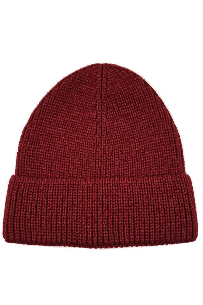 Hana - Wholesale Beanie - Women's - Solid Color Ribbed Knit Cuff Beanie14