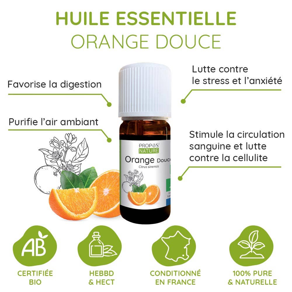 Propos'Nature - Wholesale Essential Oil - Organic Sweet Orange Essential Oil 10ml6