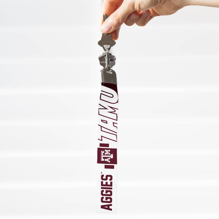 Rico Industries - Wholesale Keychain - Unisex - NCAA Texas A&M Aggies Standard Wrist Lanyard Key Chain3