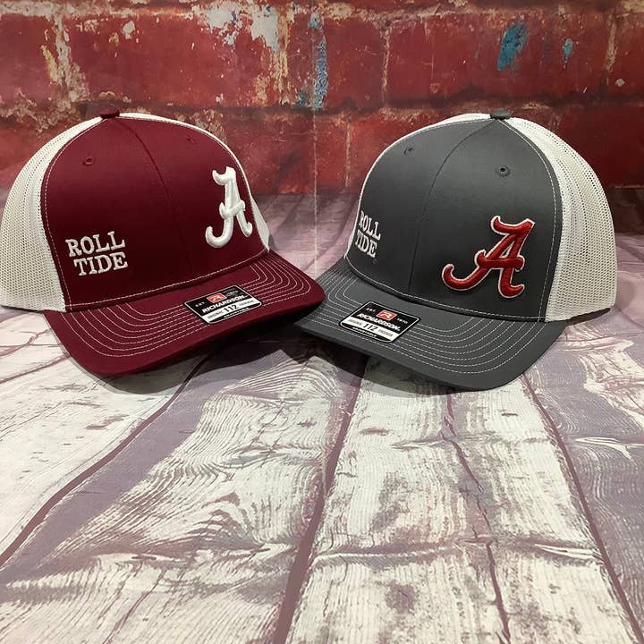 Speckle Bellies Clothing Company – wholesale Trucker hat – Unisex – Roll Tide Split "A" Puff2