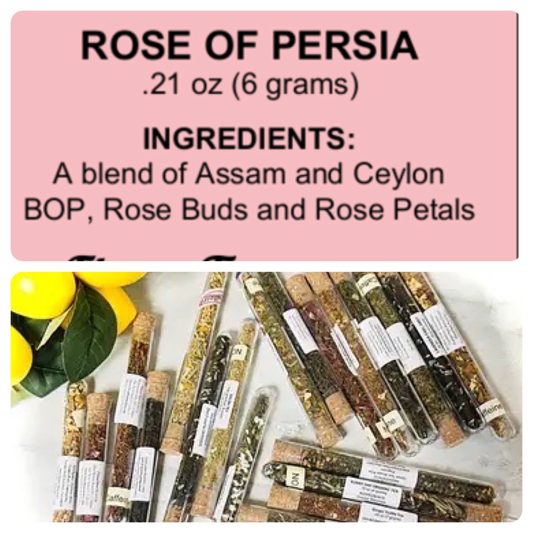 FlowerTeas - Venta al por mayor Tés a granel - Té suelto y mezclas de Matcha en tubos de ensayo23