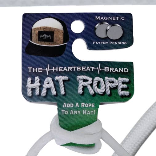 Corde de chapeau - Blanc (Lot de 10 cordes) pour la vente par The Heartbeat Brand