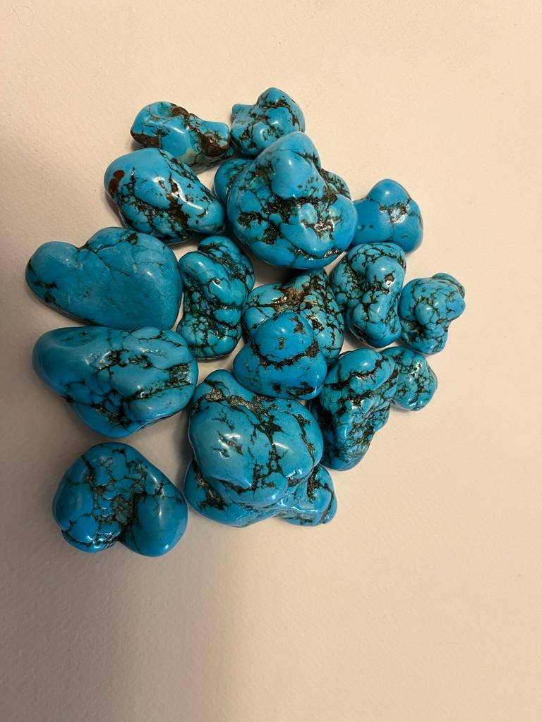 jiomind - Wholesale Spiritual Stone/Crystal - Turquoise Tumbles stones (200 gram pack)0