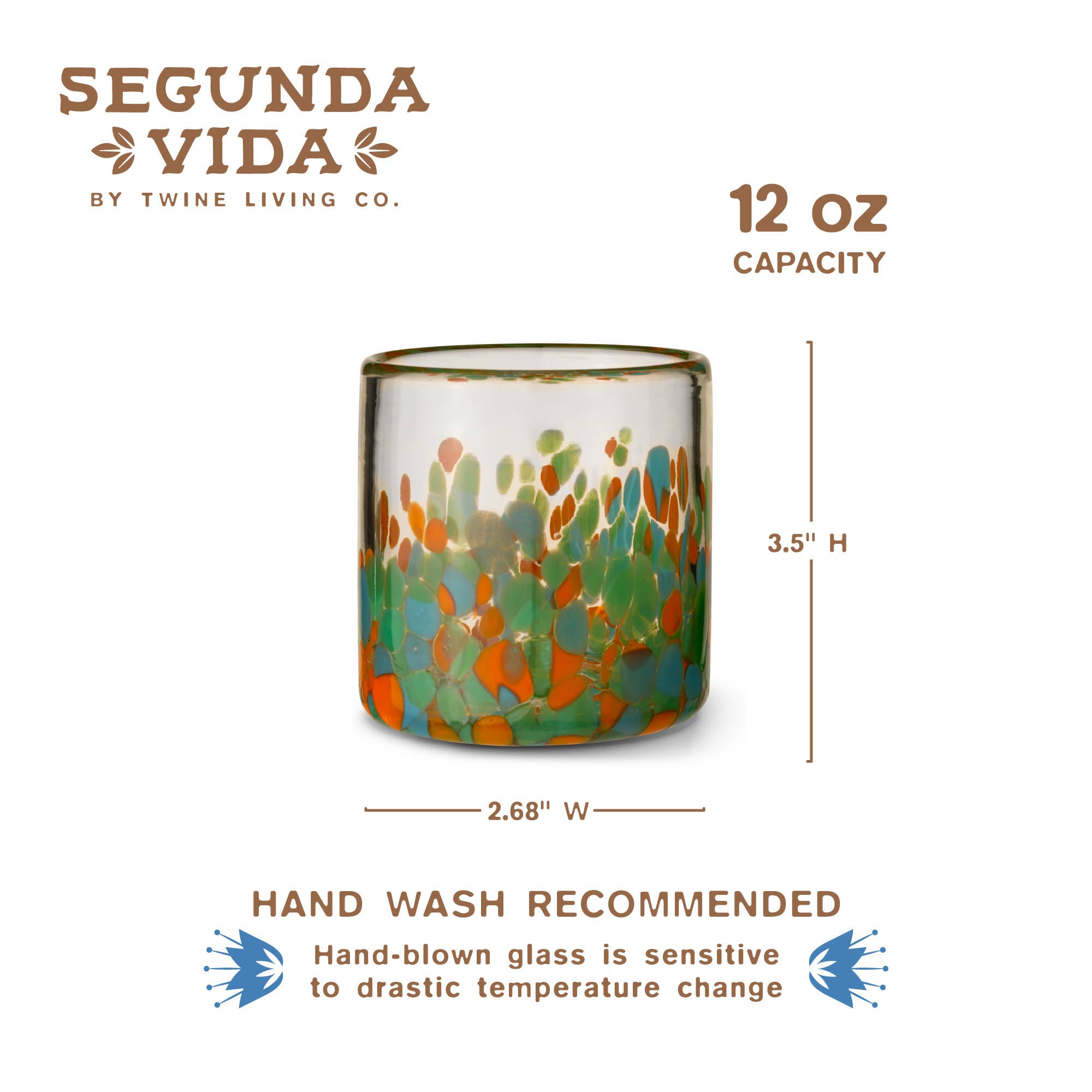 Twine - Wholesale Cocktail/Liquor Glass - Segunda Vida Viajar Short Tumblers Set of 25