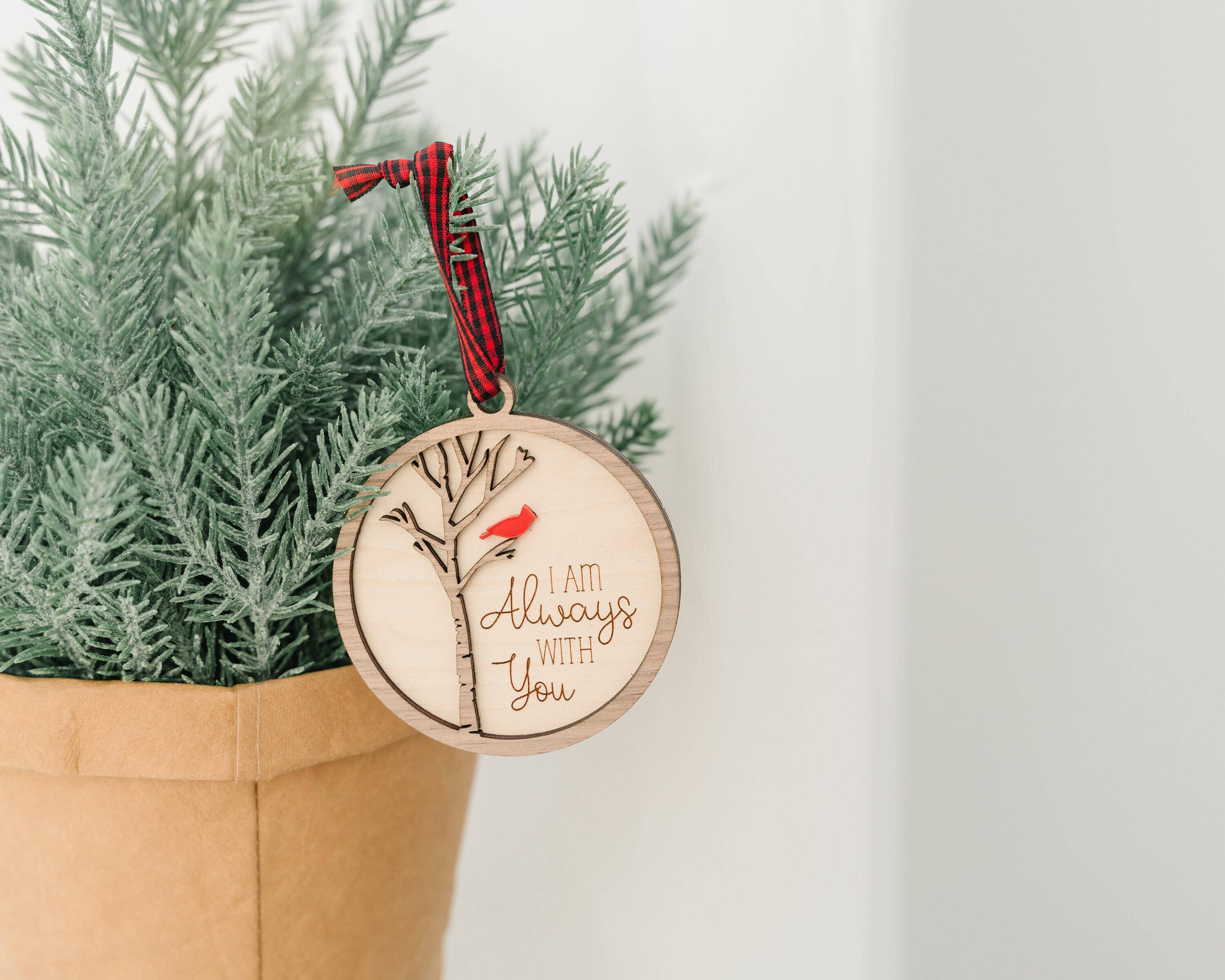 Woodlander Workshop - Wholesale Ornament - Cardinal Always With You Christmas Holiday Ornament6