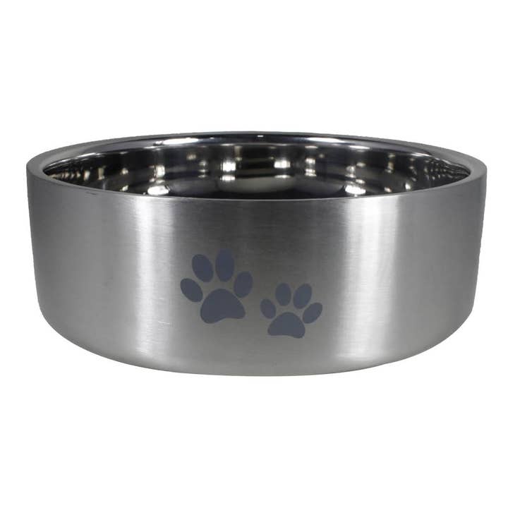 The Max Double Wall Pet Bowl with Non-Skid Bottom for wholesale by INDIPETS INC