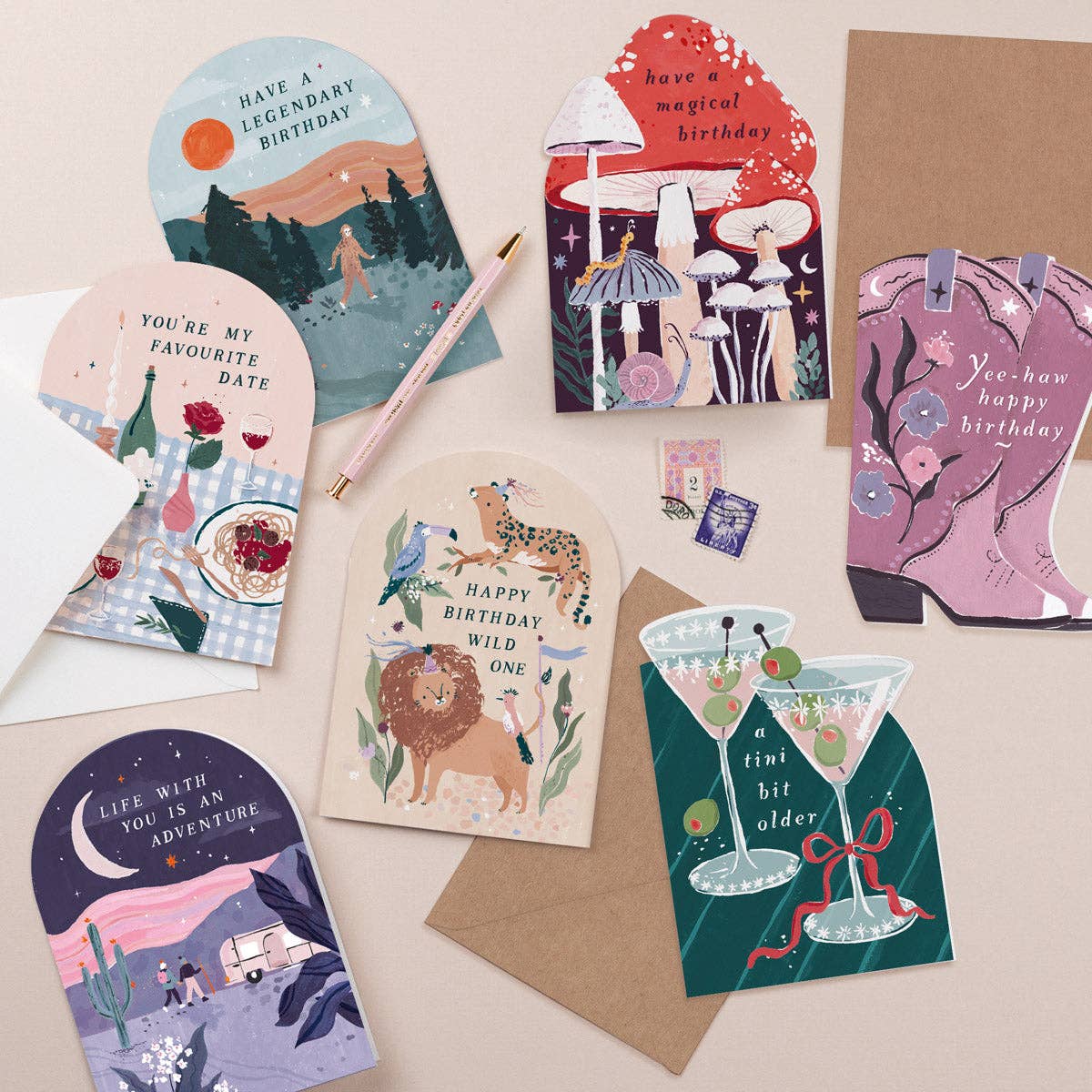 Sister Paper Co. - Wholesale Birthday Card - Tini Bit Older Martini Birthday Card | Birthday Cards2