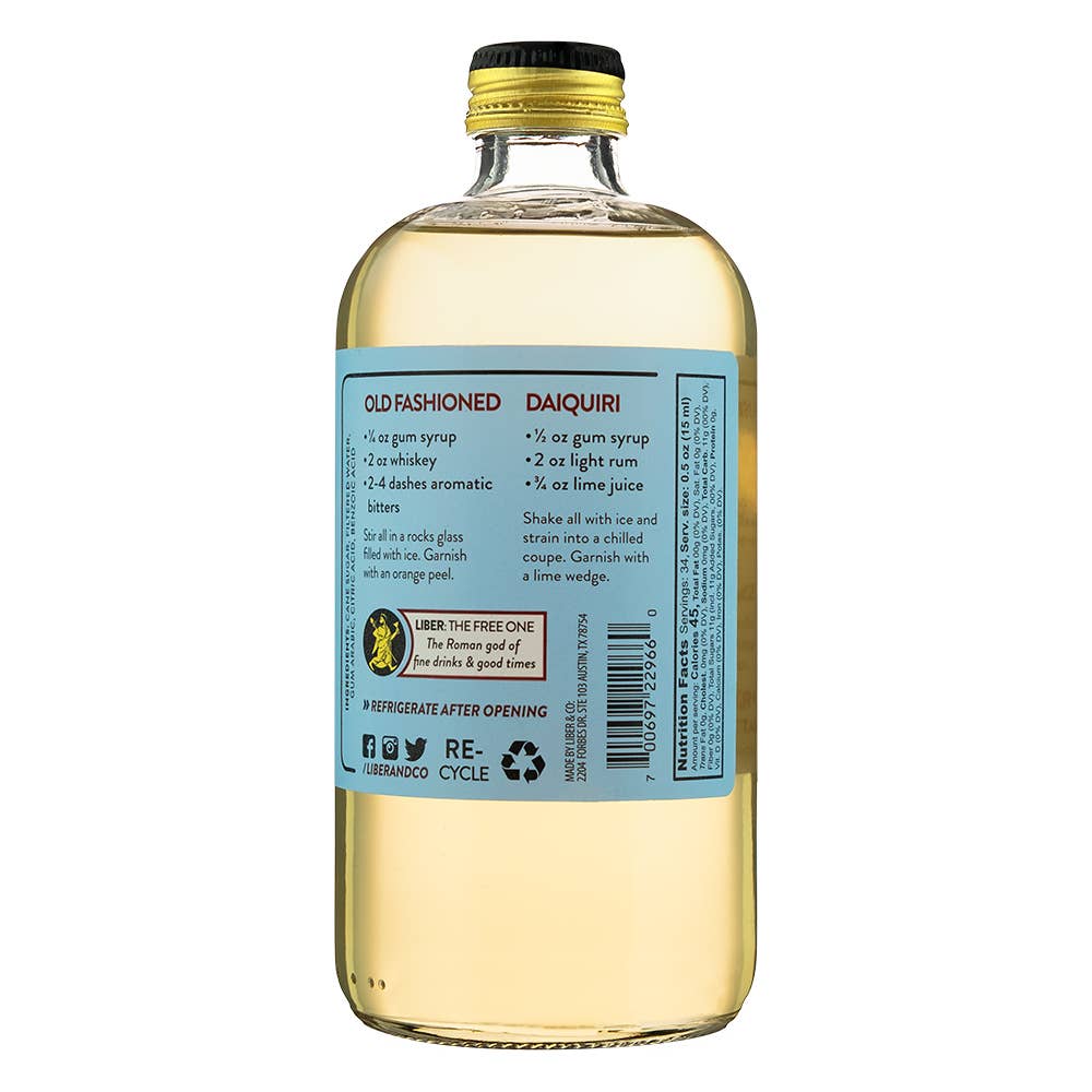Liber & Co. - Wholesale Cocktail Mix/Syrup - Classic Gum Syrup7