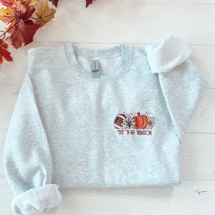 Embroidered Womens Fall Sweatshirt for wholesale by Up2ournecksinfabric