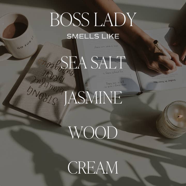 Sweet Water Decor - Wholesale Jar/Filled Candle - Boss Lady 9 oz Soy Candle - Home Decor & Gifts