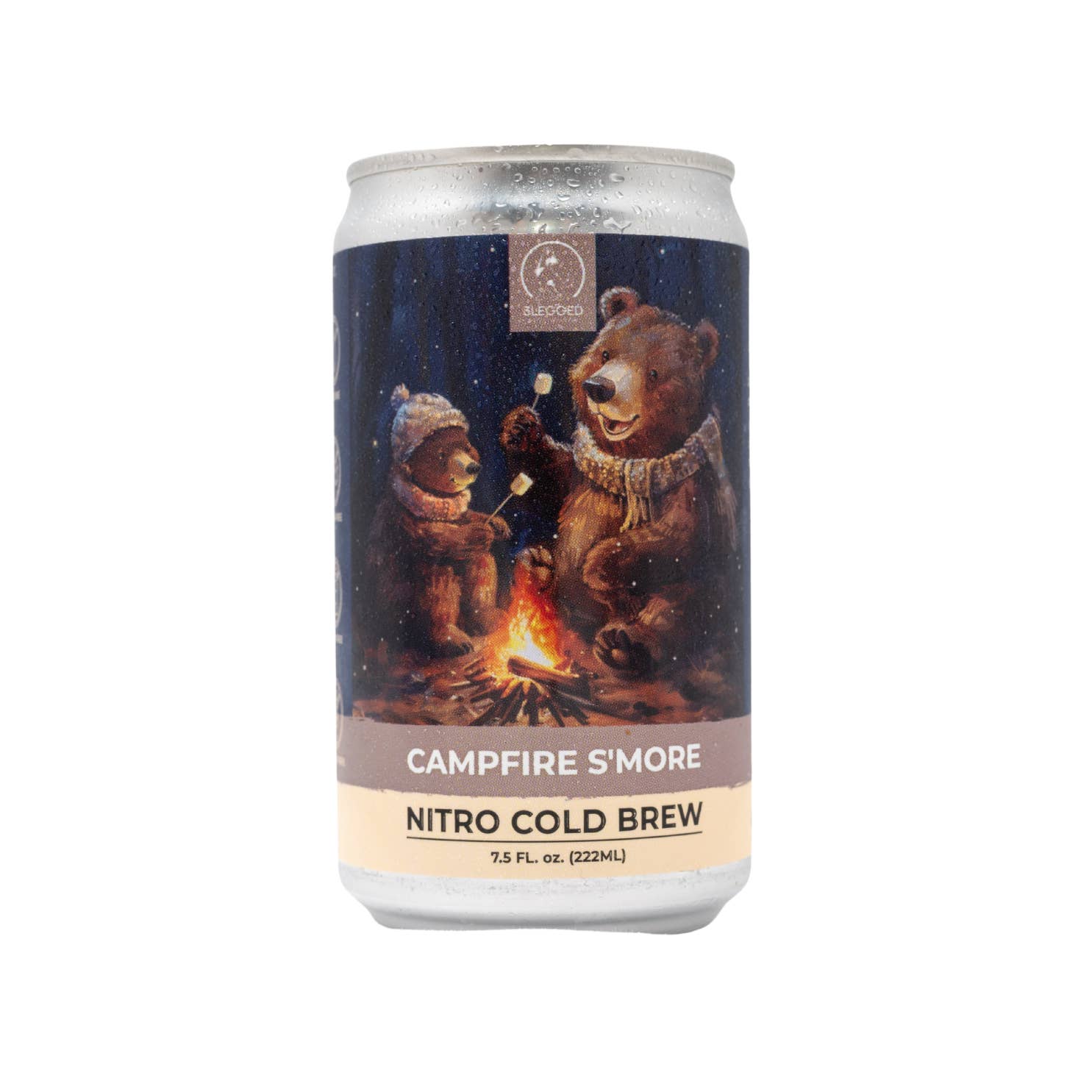 3Legged Coffee Brewery - Wholesale Iced Coffee/Cold Brew - Campfire S'more Nitro Cold Brew Coffee 0-Sugar 0-Dairy