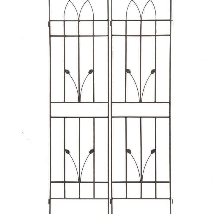 39F Inc. - Wholesale Trellis - 2-Pack Brown Metal Plant Trellis for Vines, 71in x 18in6