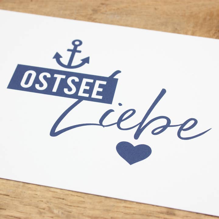 Bow & Hummingbird – Großhandel Postkarten – Maritime Postkarte "Ostseeliebe"1