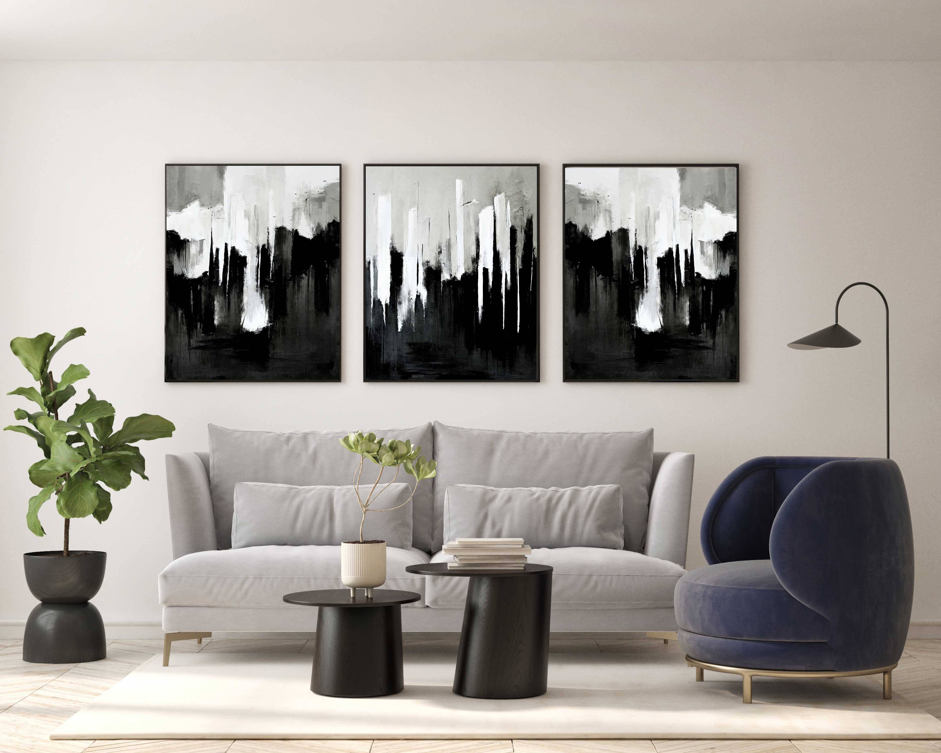 D'LUXE PRINTS - Wholesale Gallery Wall Set - Troy Abstract Set of 3 Prints4