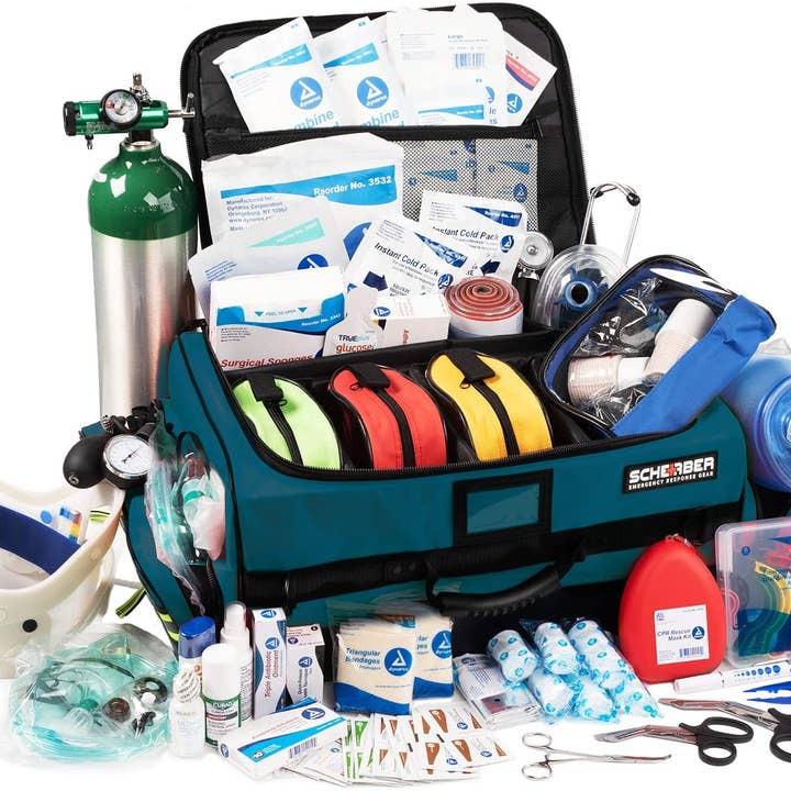 Scherber - Wholesale First Aid Kit - Scherber Ultimate First Responder Trauma kit O2 - Fully Stocked7