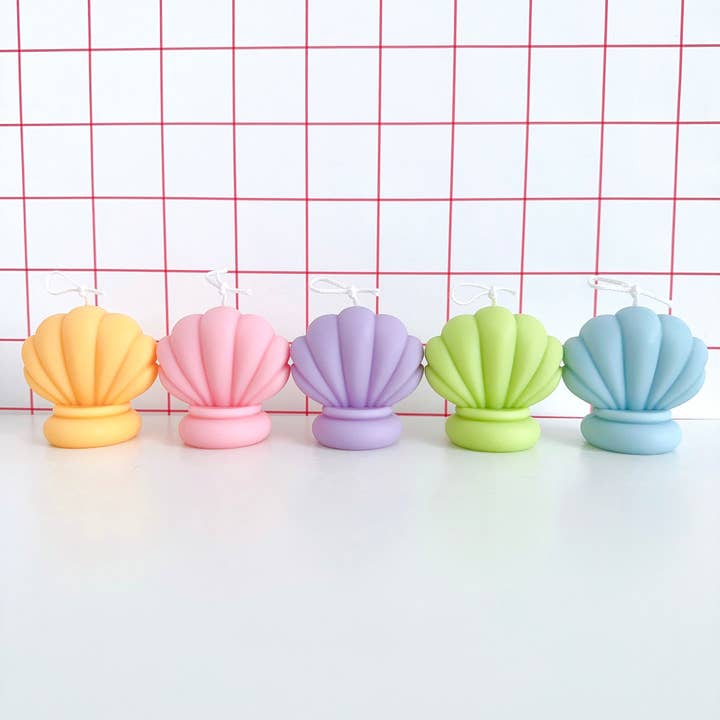 The Cutest Hits - Wholesale Novelty Candle - Aesthetic Seashell Candles | Pastel Minimalist Soy Candles