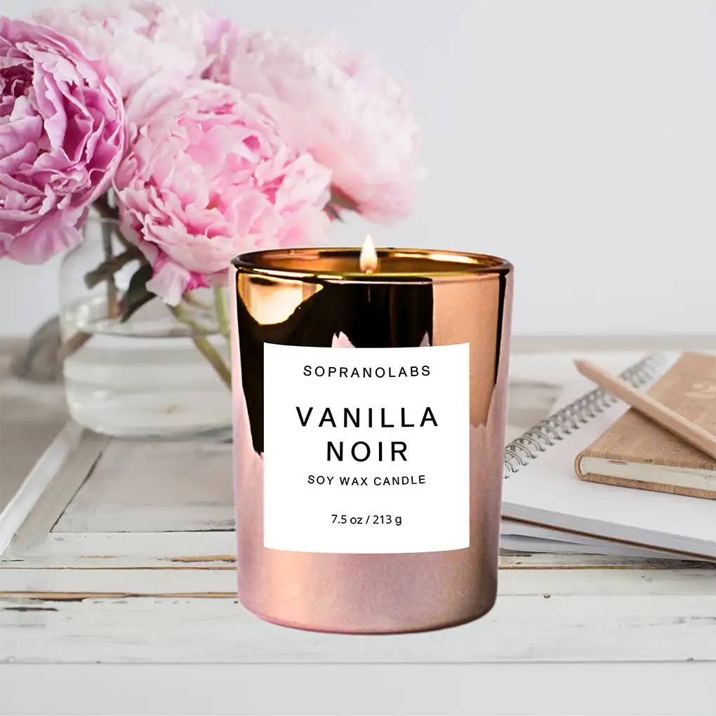 SopranoLabs - Vente Bougie en bocal - PACK D'ÉCHANTILLONS DE BOUGIES AU SOJA. Clean Vegan versé à la main à New York. Cadeau