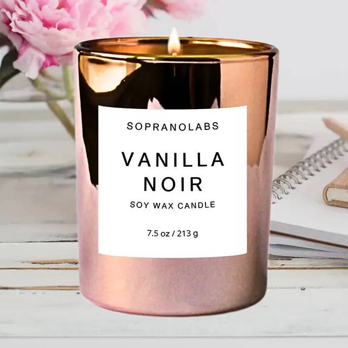 SopranoLabs - Vente Bougie en bocal - PACK D'ÉCHANTILLONS DE BOUGIES AU SOJA. Clean Vegan versé à la main à New York. Cadeau0