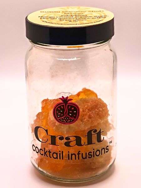 Craft Cocktail Infusions - Wholesale Cocktail Mix/Syrup - Mango Shimmer Shots w/ Edible Glitter Cocktail Kit1