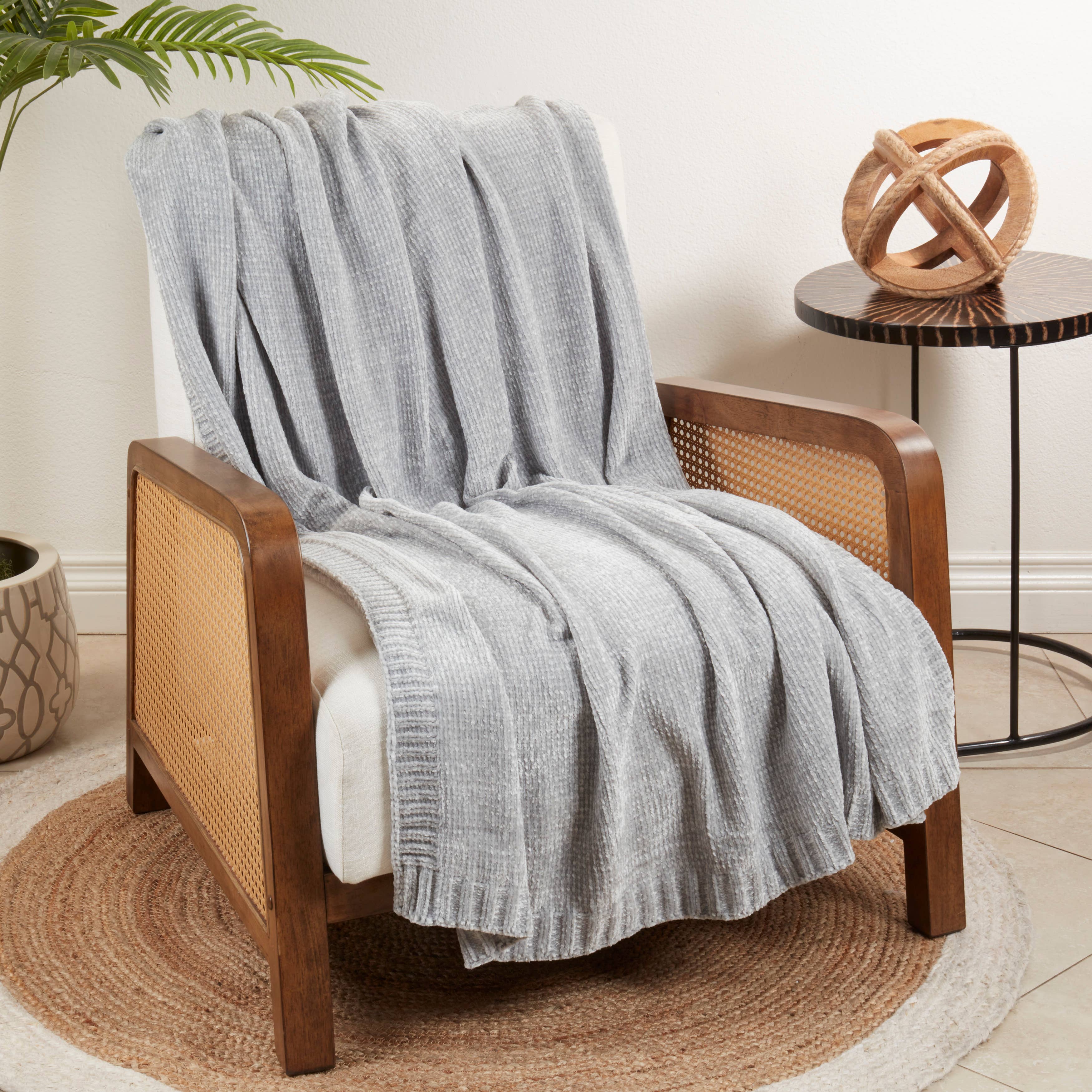 Saro Lifestyle - Wholesale Throw blanket - Warmth of Chenille Knit Throw11