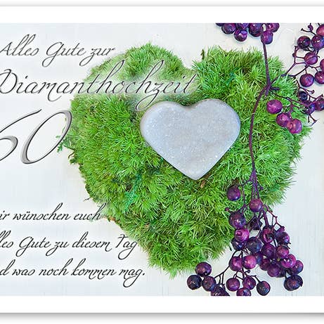 Biglietto d'auguri nuziale/con diamanti/769009 per la vendita all'ingrosso da parte di Yabué