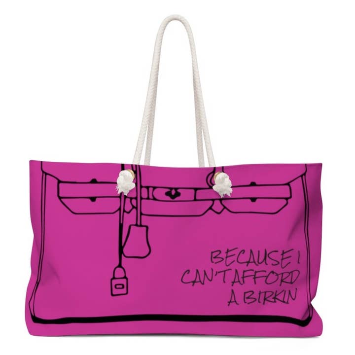 Hot Pink because I can't afford a weekend tote for wholesale by Game Face Team Shop