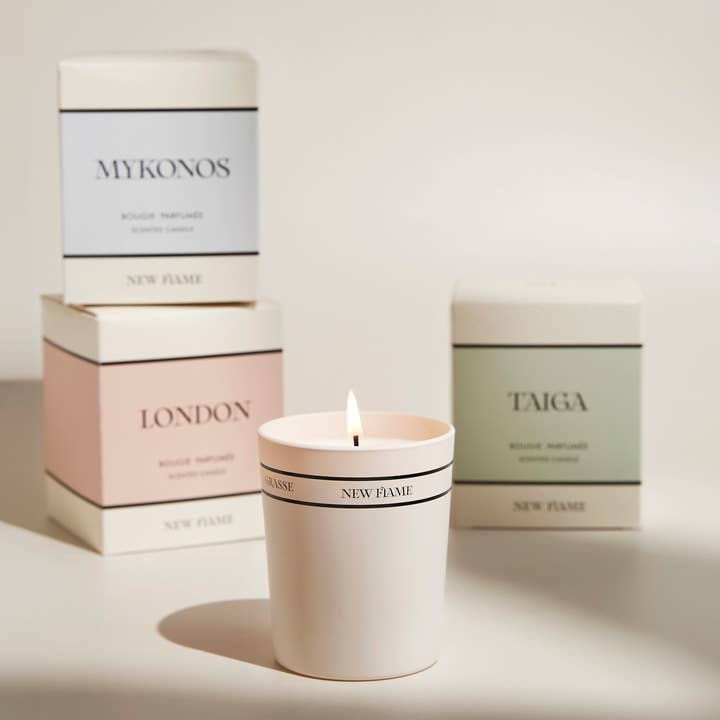 New Flame - Wholesale Jar/Filled Candle - Luxury Beeswax-Soy-Coconut Candle Mykonos - Home Decor5