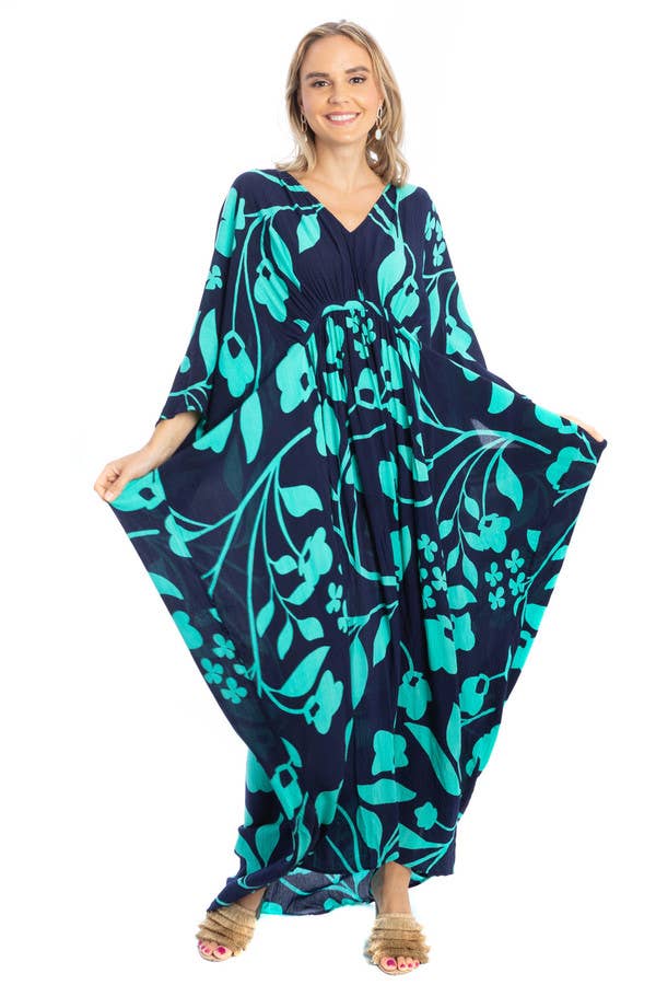 SAACHI - Wholesale Kaftan - Women's - Bold Floral Kaftan Maxi18