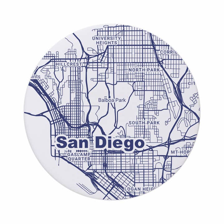 Blue Ridge Mountain Gifts - Wholesale Coasters - San Diego CA - Ceramic Map Coasters - Any Color 1