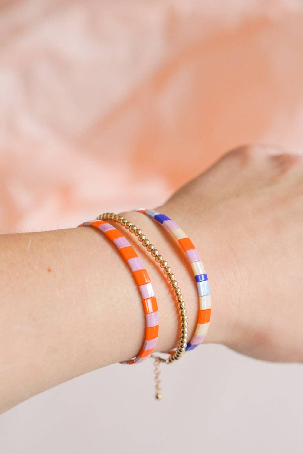 SAN SAN – Engroshandel Perlearmbånd – DOMINO armbånd i glasperler - palazzo1