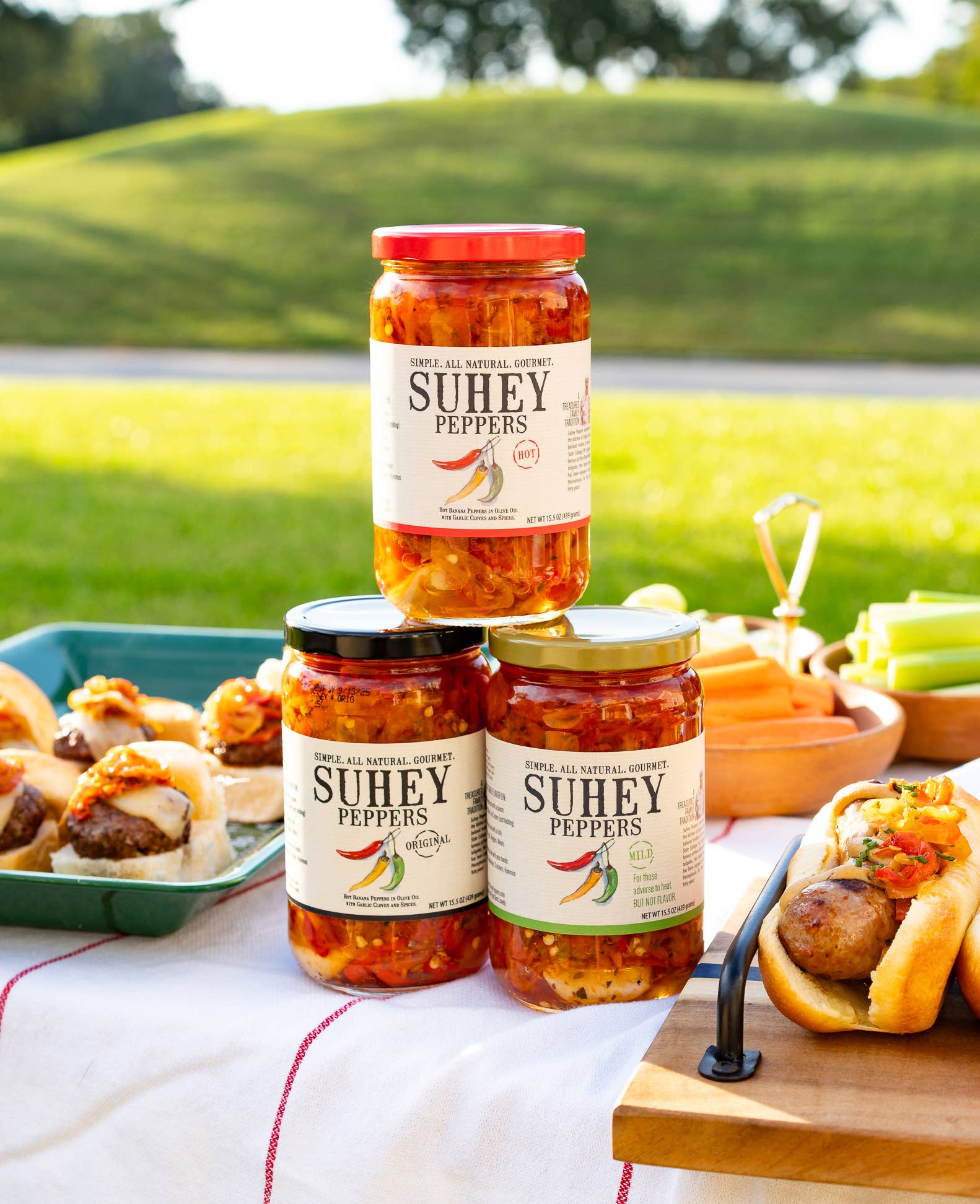 Suhey Peppers - Wholesale Pickled Vegetables - Combo Pack - Peppers in Olive Oil (15.5oz jars)4