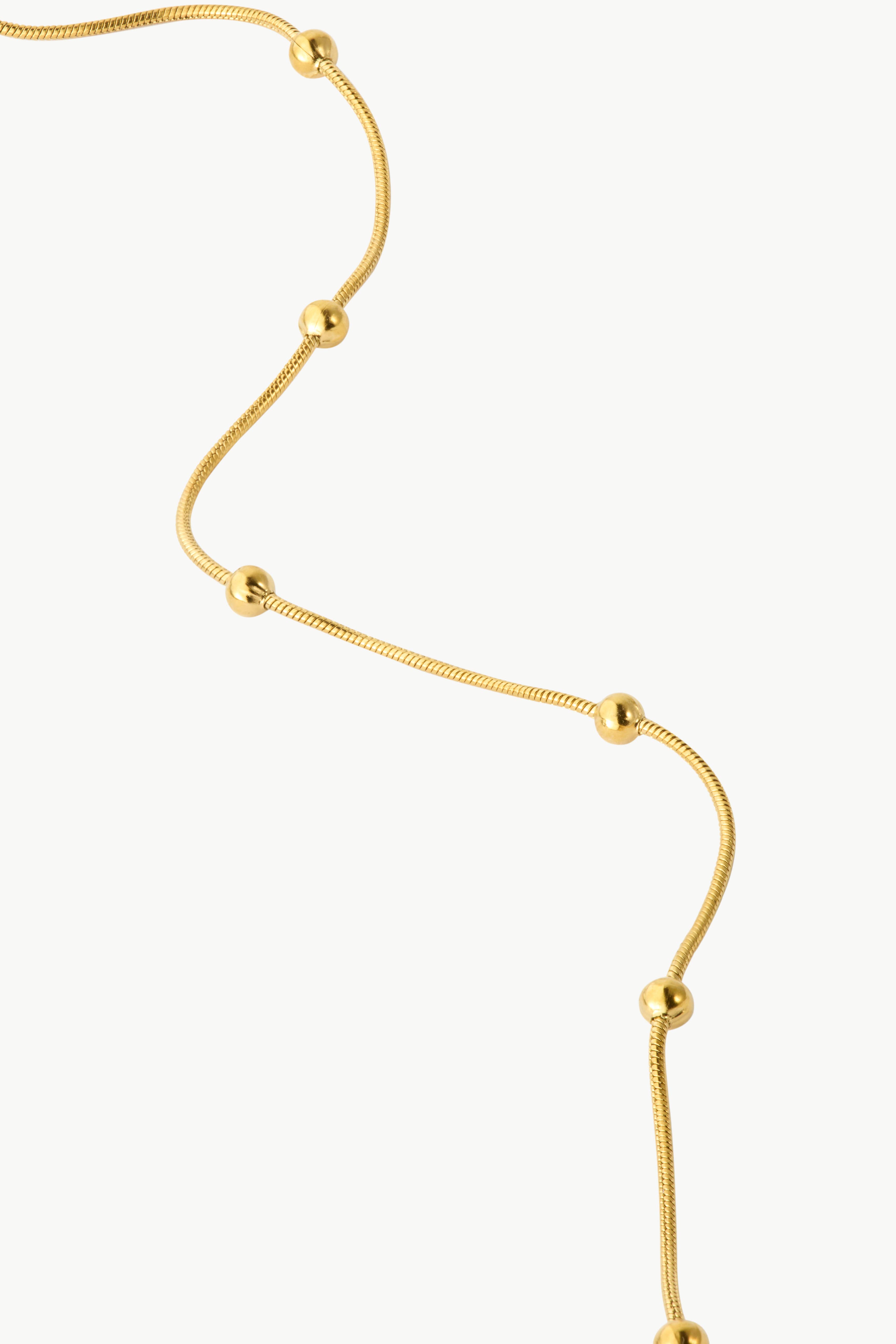 ARCTIC FOX & CO. – wholesale Link & chain necklace – Satellite Bead Chain Necklace - Waterproof4