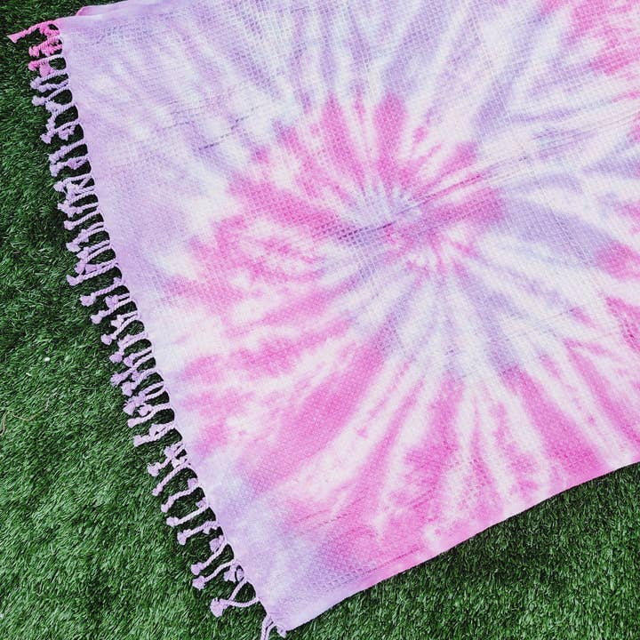 EBRU Home – wholesale Throw blanket – 4 WAFFLE THROW/ Blanket , Assorted Tie-Dye Waffle Towel16