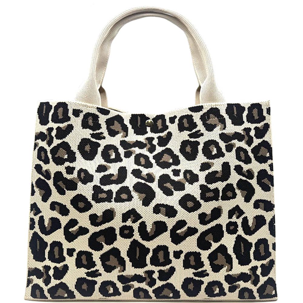 JOIA ACCESSORIES – wholesale Tote bag – Women's – ANIMAL TEXTURED PRINT HANDLE TOTE BAG, ABG 9090