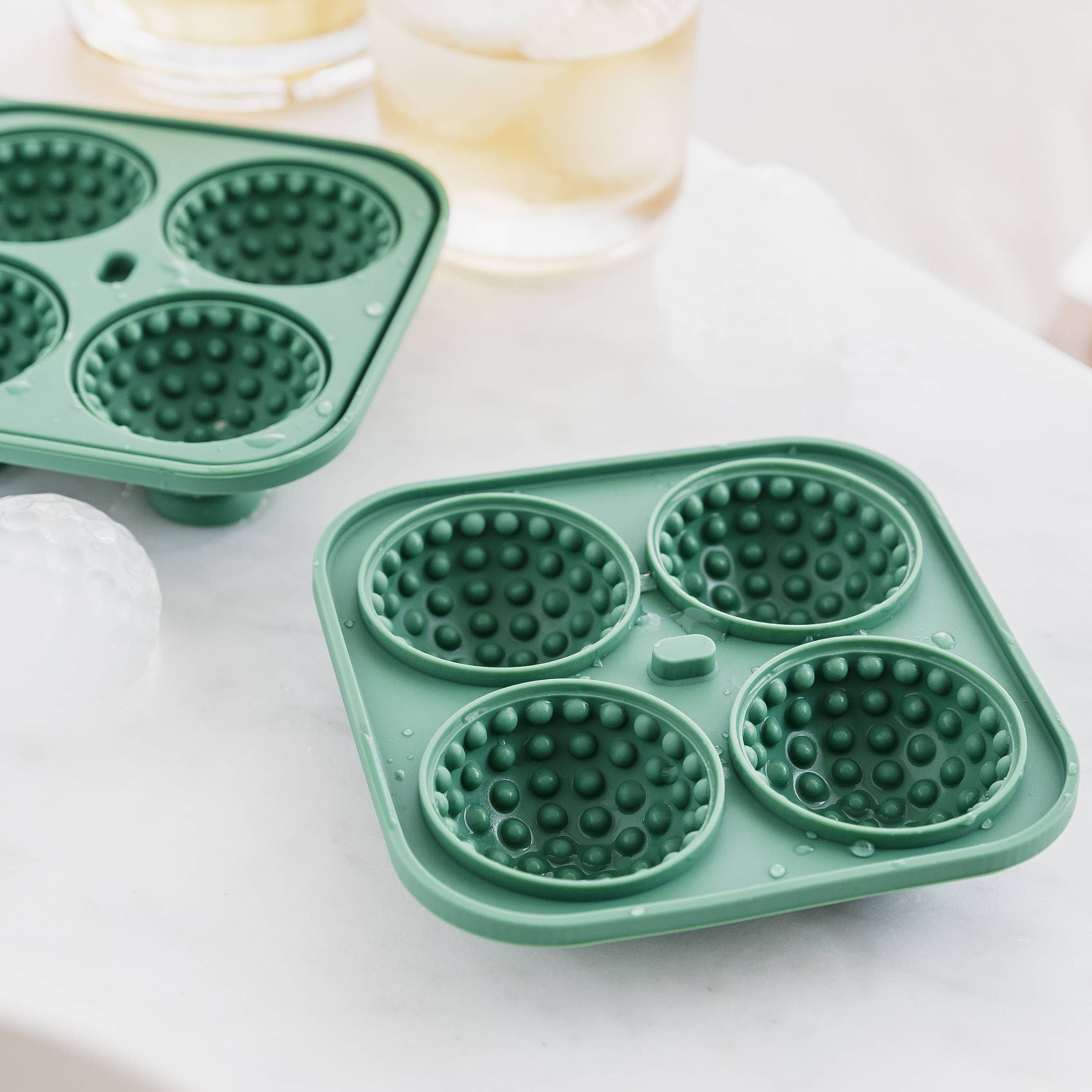 UBERSTAR - Vendita all'ingrosso Vassoi/stampi per ghiaccio - Vassoio per cubetti di ghiaccio a forma di pallina da golf in silicone per sport.6