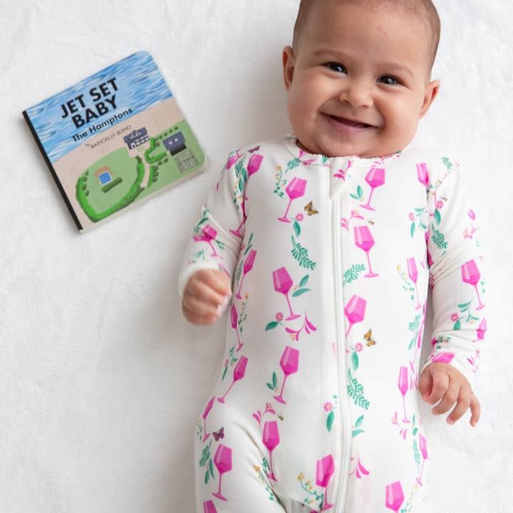 Hamptons Rosé Zippered Romper for wholesale by Basically Soho