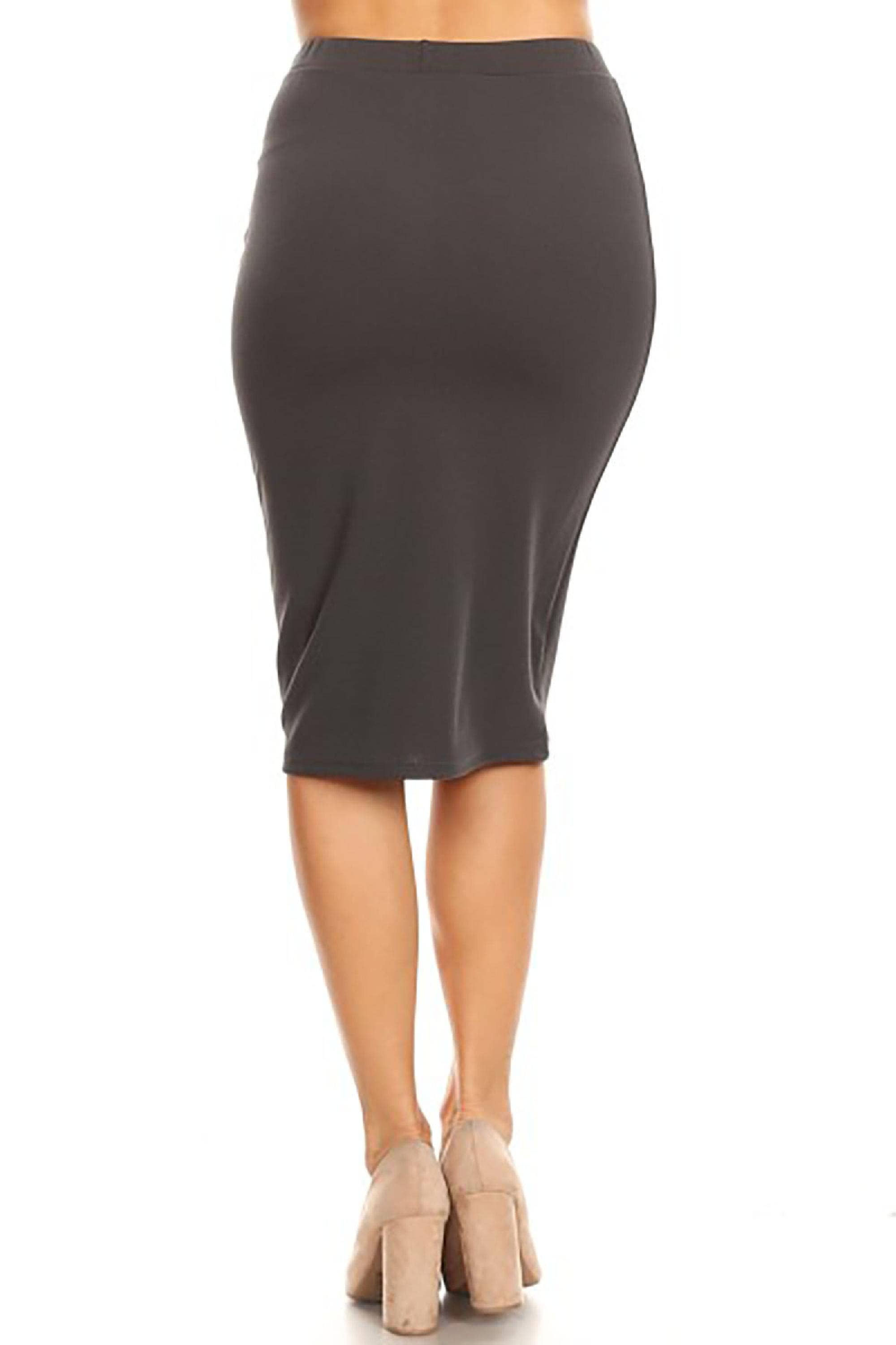 MOA COLLECTION - Wholesale Skirt - Women's - Women's Casual High Waist Bodycon Midi Skirt5