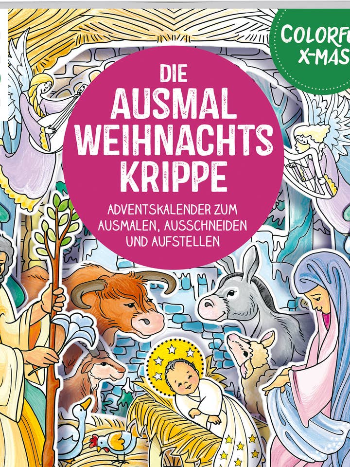 Colorful Christmas - Die Ausmal-Weihnachtskrippe für den Großhandel von frechverlag TOPP & BusseSeewald