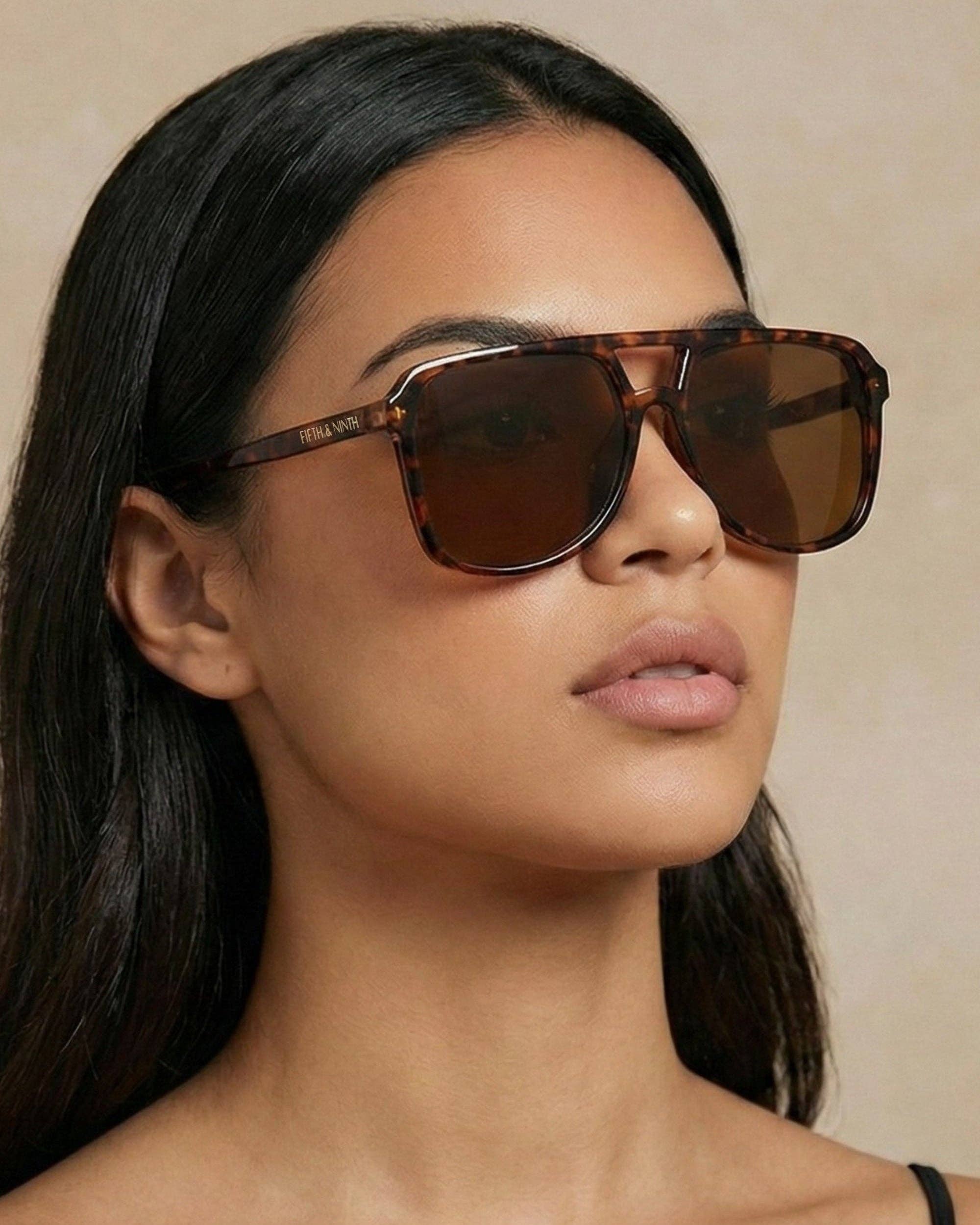 Fifth & Ninth - Wholesale Zonnebril - Dames - Lagos zonnebril met oversized design en polarized glazen17