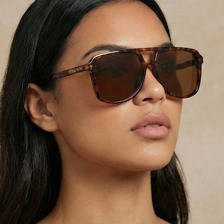 Fifth & Ninth - Wholesale Zonnebril - Dames - Lagos zonnebril met oversized design en polarized glazen17