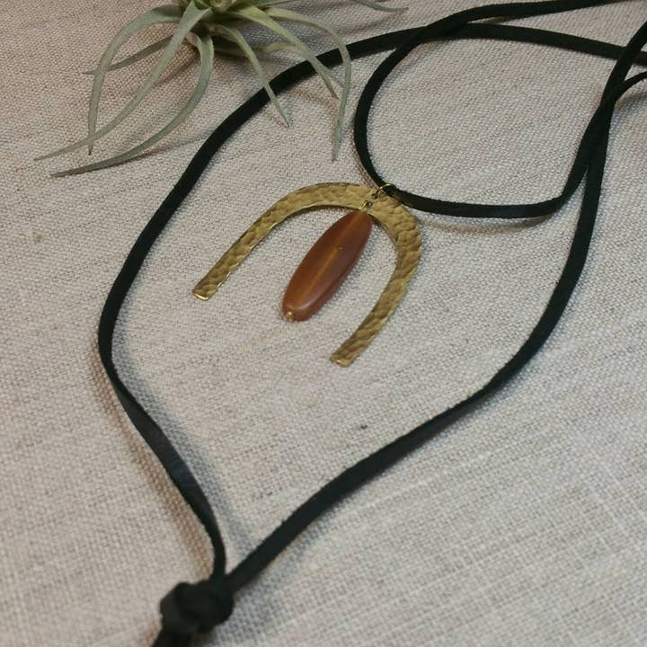 Collar de cuero Ximena para venta al por mayor de MAJ