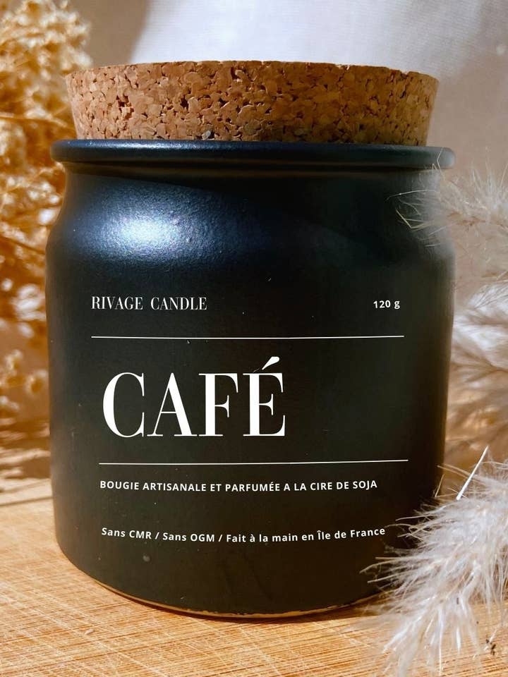 Handmade Coffee Scented Candle for wholesale by Rivage Candle